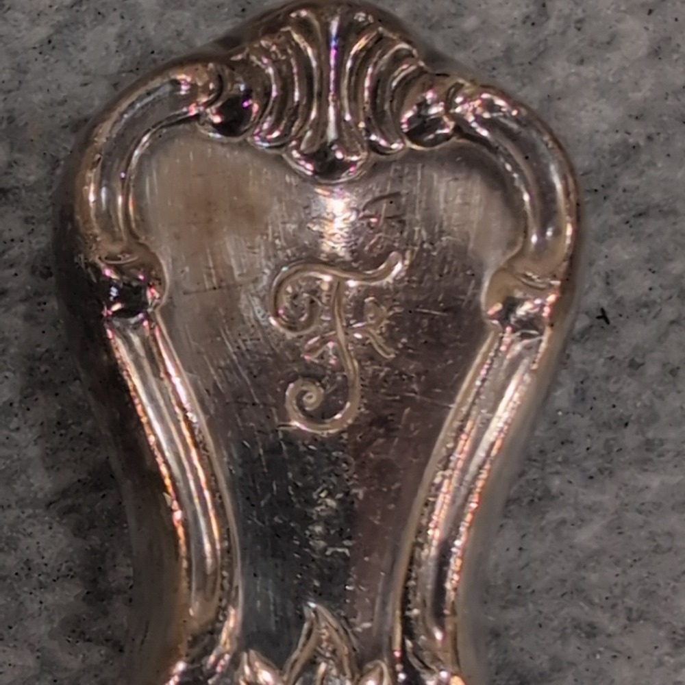 Old Company Plate‎ Signature Rose Silverplate Flatware Set 13pc Monogrammed F - Picture 3 of 8